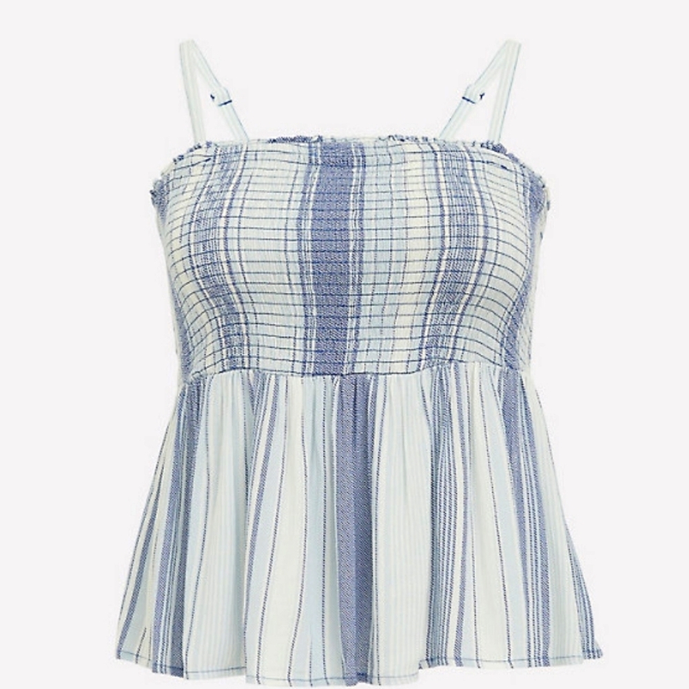 Blue stripped babydoll cami